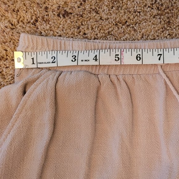 Linen Hi-Low Skirt - Picture 3 of 8
